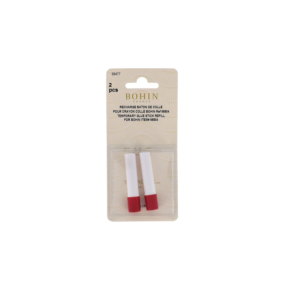 BOHIN Recharges crayon colle textile temporaire