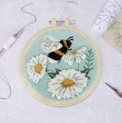 Trimits Trimits Punch Needle Kit: Bee & Flowers