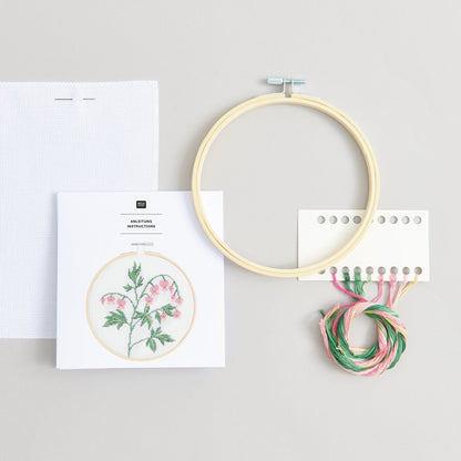 Rico Design Kit de broderie au point de croix compté « Cœur qui pleure »