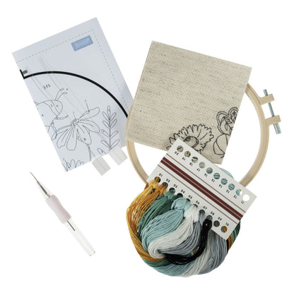 Trimits Trimits Punch Needle Kit: Bee & Flowers