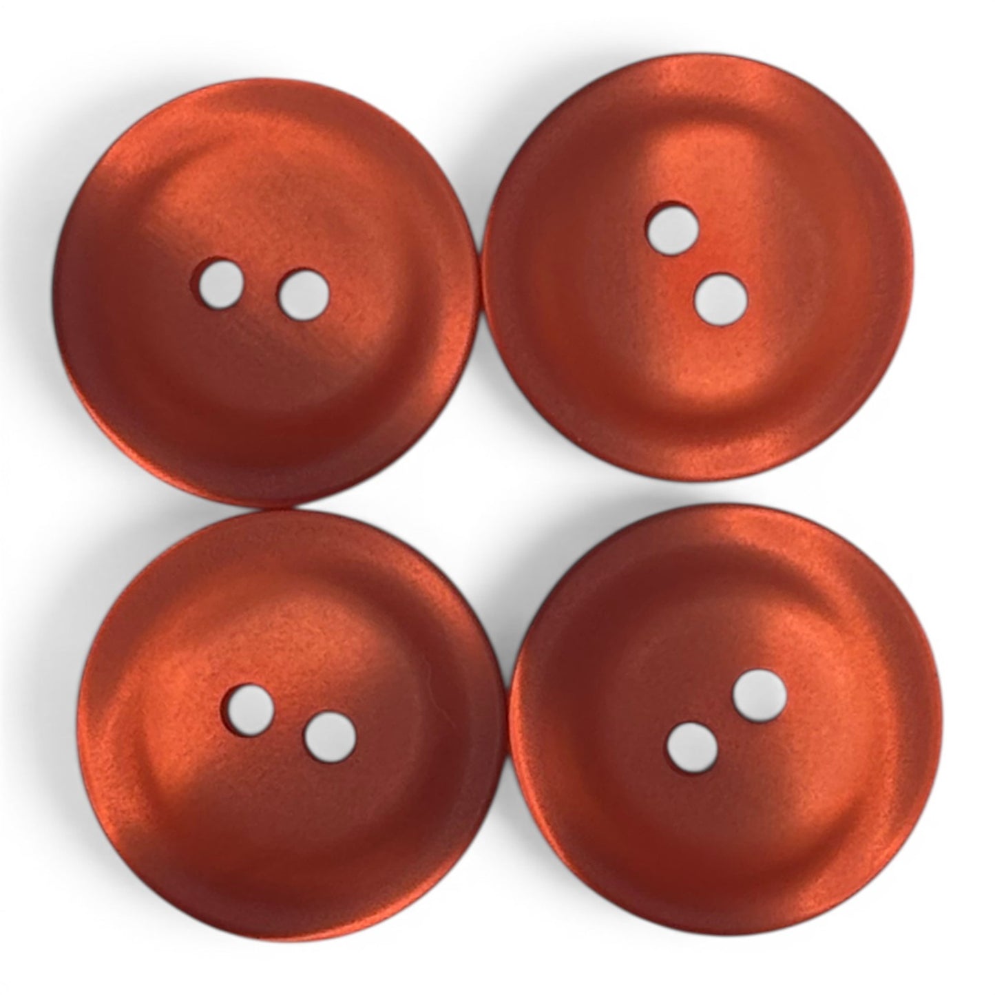 Boutons Uni Rouge 15mm