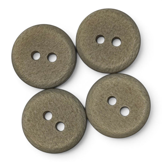 Boutons Uni Beige 15mm